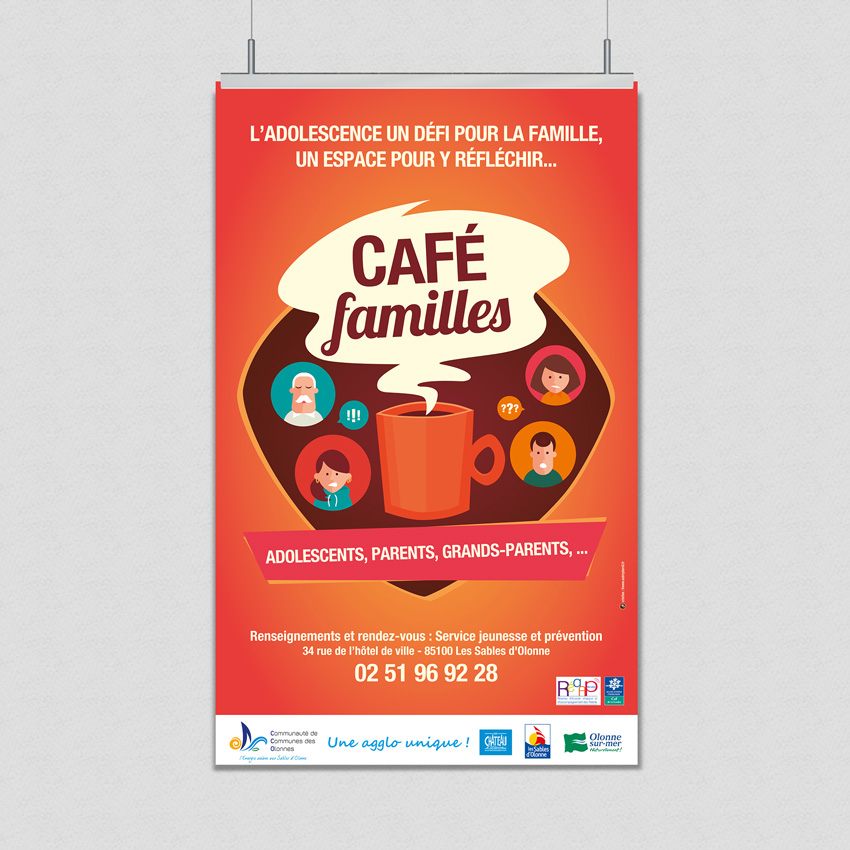 Audrey Bareil Communication Café familles affiche