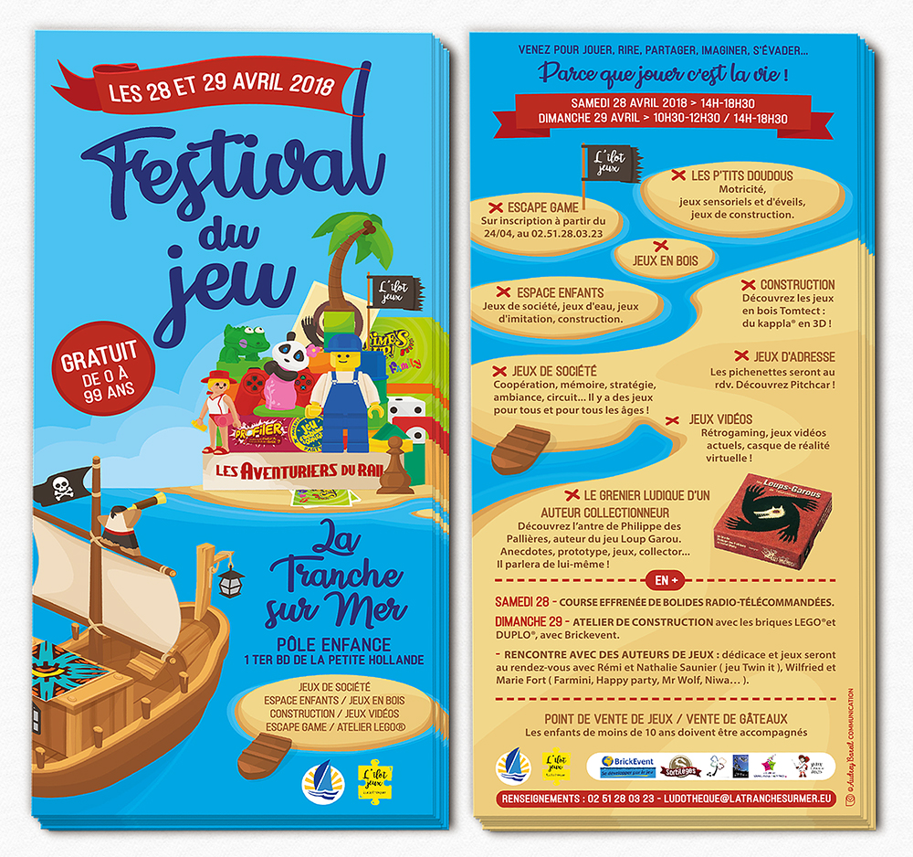 Audrey Bareil Communication Festival du jeu 2018 Tract