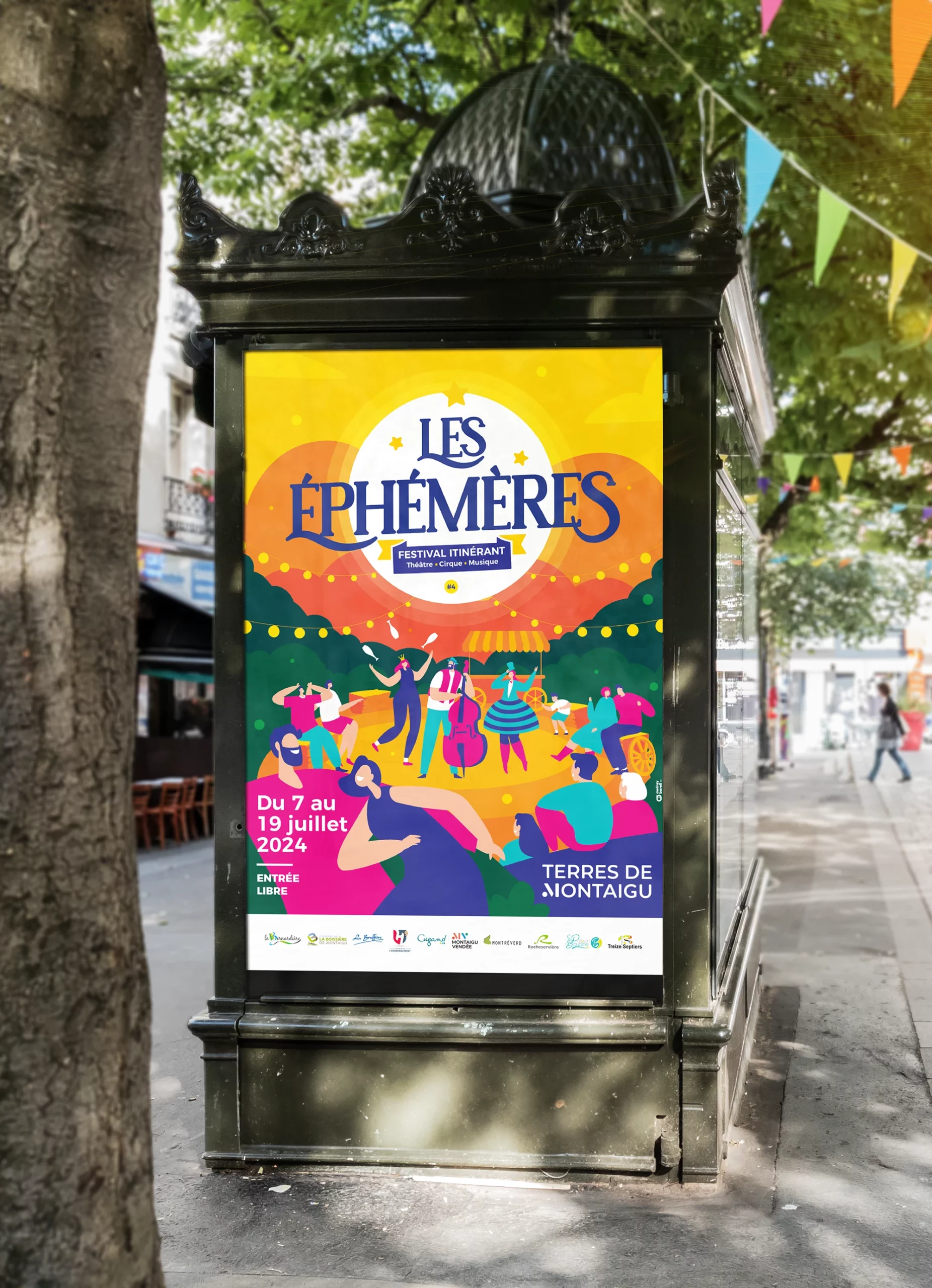 Audrey Bareil Communication Les éphémères Affiche Audrey Bareil Communication Theatre de Thalie depliant