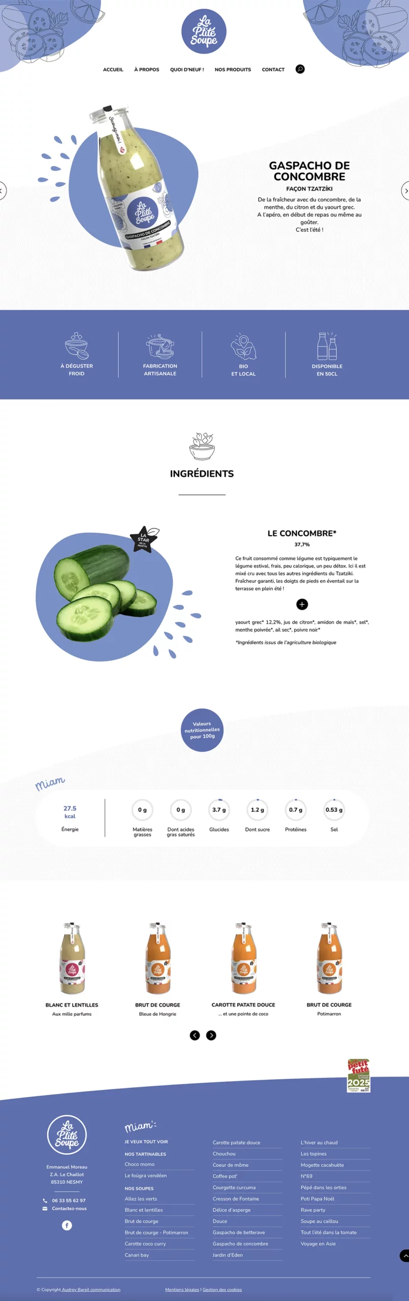 Audrey Bareil Communication Menuiserie Ouvrard Guilloteau Site internet