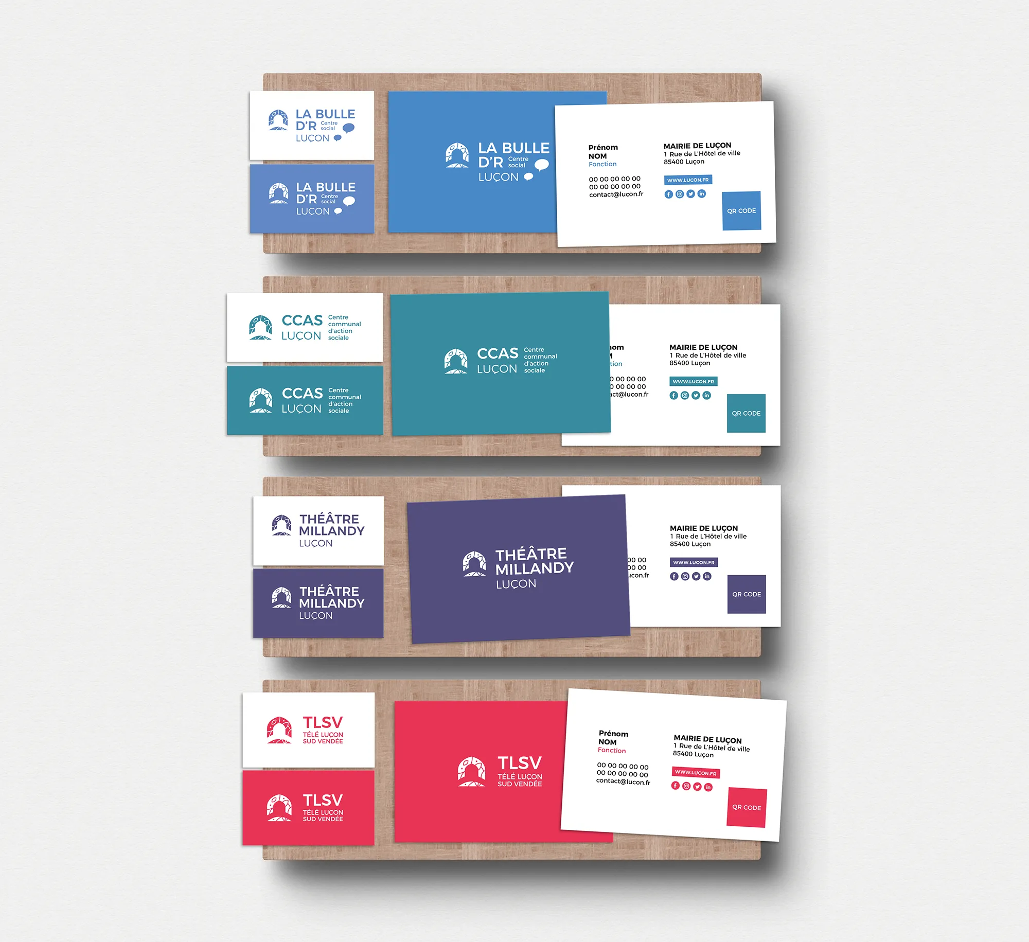 Ville de Luçon logos services Audrey Bareil Communication Gîtes les Balises - Logo