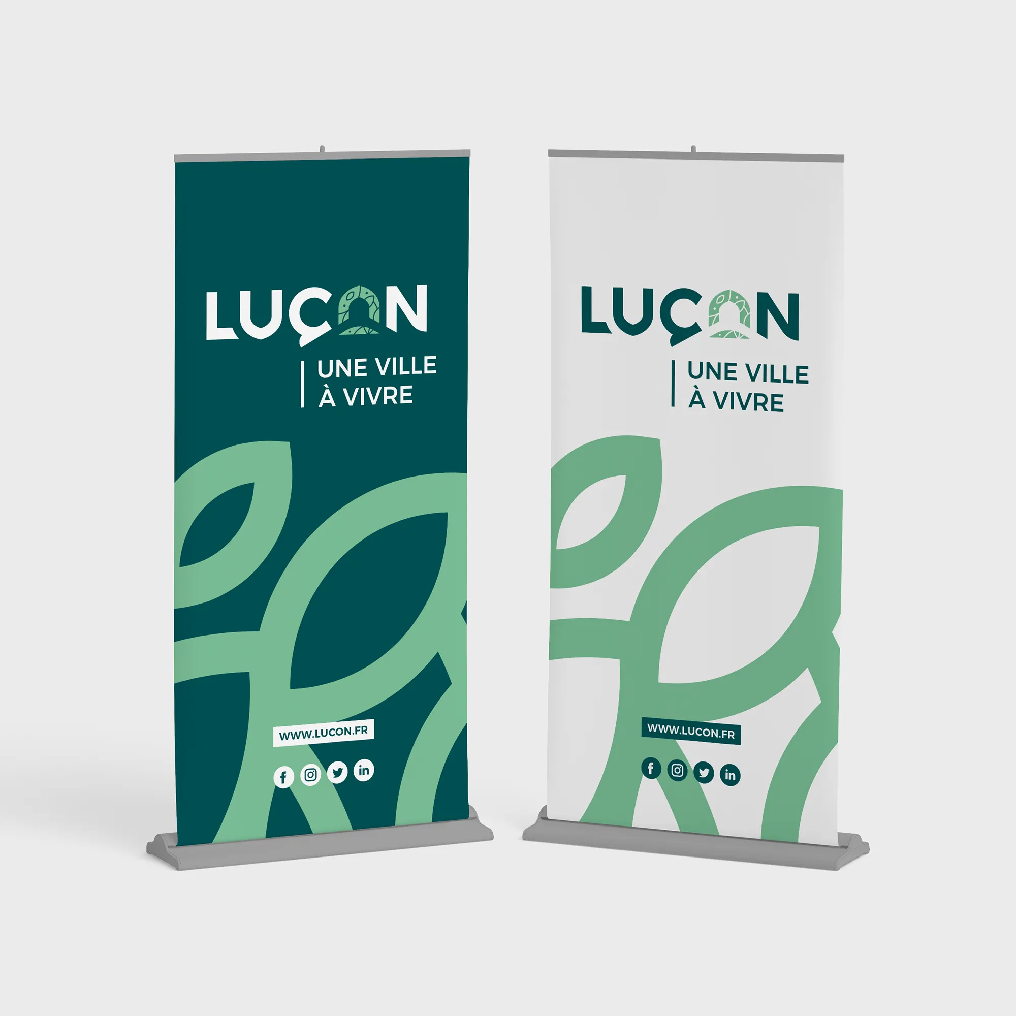Ville de Luçon rollup Audrey Bareil Communication Gîtes les Balises - Logo